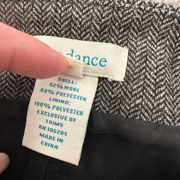 Sundance Wool Blend Fit and Flare Midi Dress Women's size 10 Herringbone - Picture 4 of 6